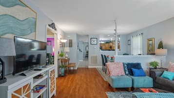 Smart TV, DVD player, books, printers