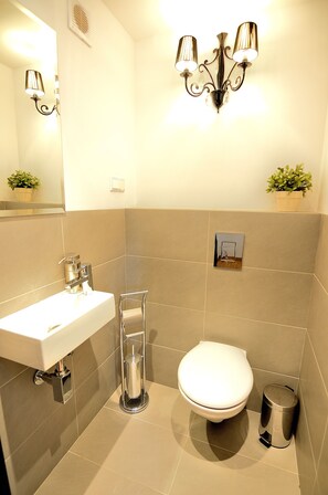 Ducha, artículos de tocador gratuitos, secador de pelo, toallas