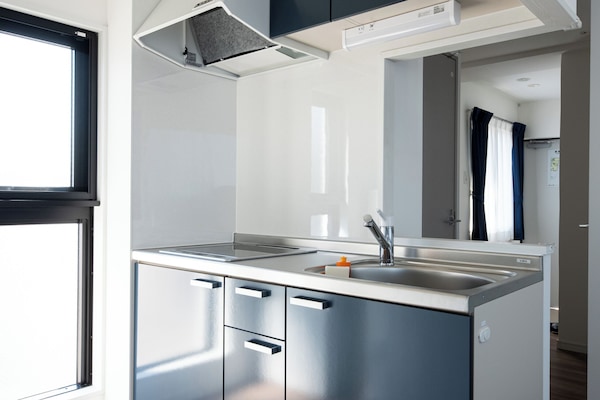 Apartment | Private kitchenette | Fridge, microwave, stovetop, electric kettle