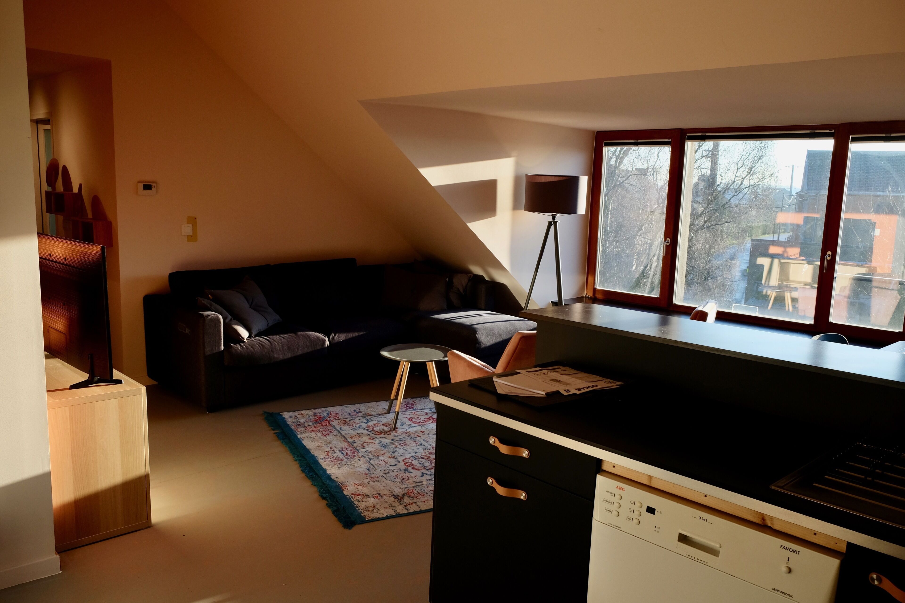 Superior appartement, privébadkamer, uitzicht op tuin (Halledet) | Interieur