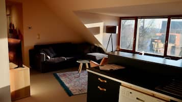 Superior appartement, privébadkamer, uitzicht op tuin (Halledet) | Interieur