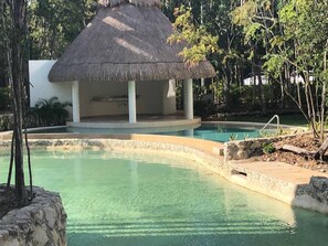 Outdoor pool, an infinity pool