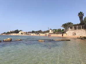 Beach nearby, sun-loungers