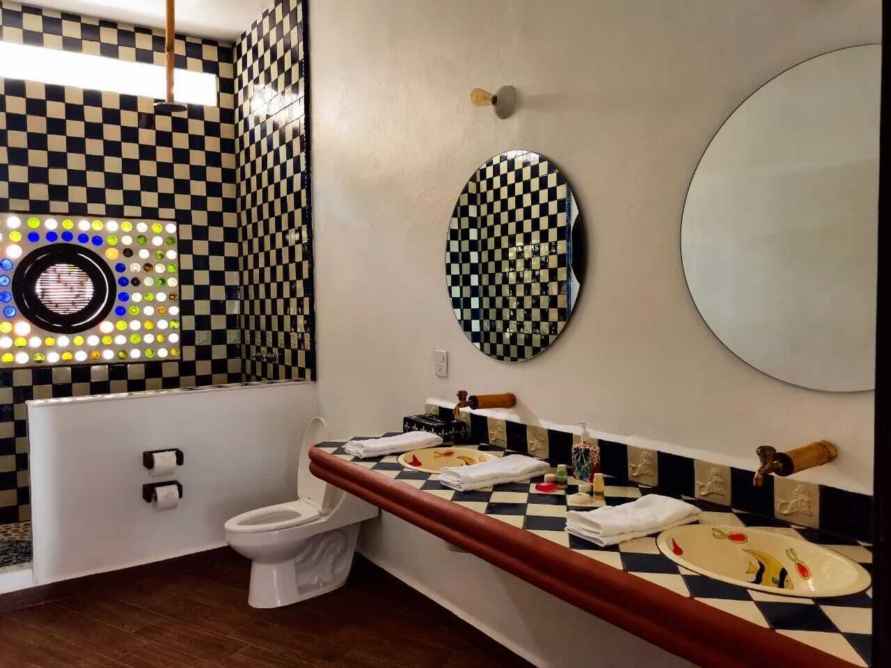 Regadera en el baño
