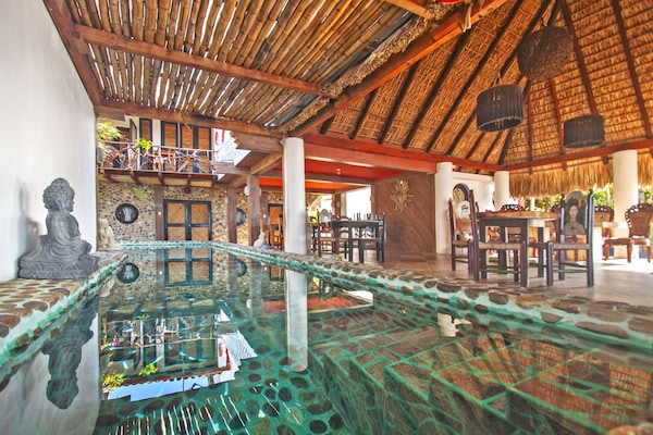 Outdoor pool, open 8:00 AM to 9:00 PM, pool umbrellas, sun loungers
