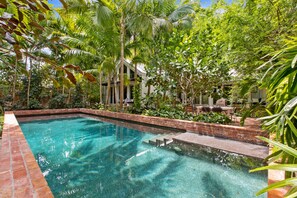 A heated pool - THE FICUS HOUSE ~ Adult Only, Lush 3 BR, 2.5 Ba Gem with Pool and Cottage! (Key West)