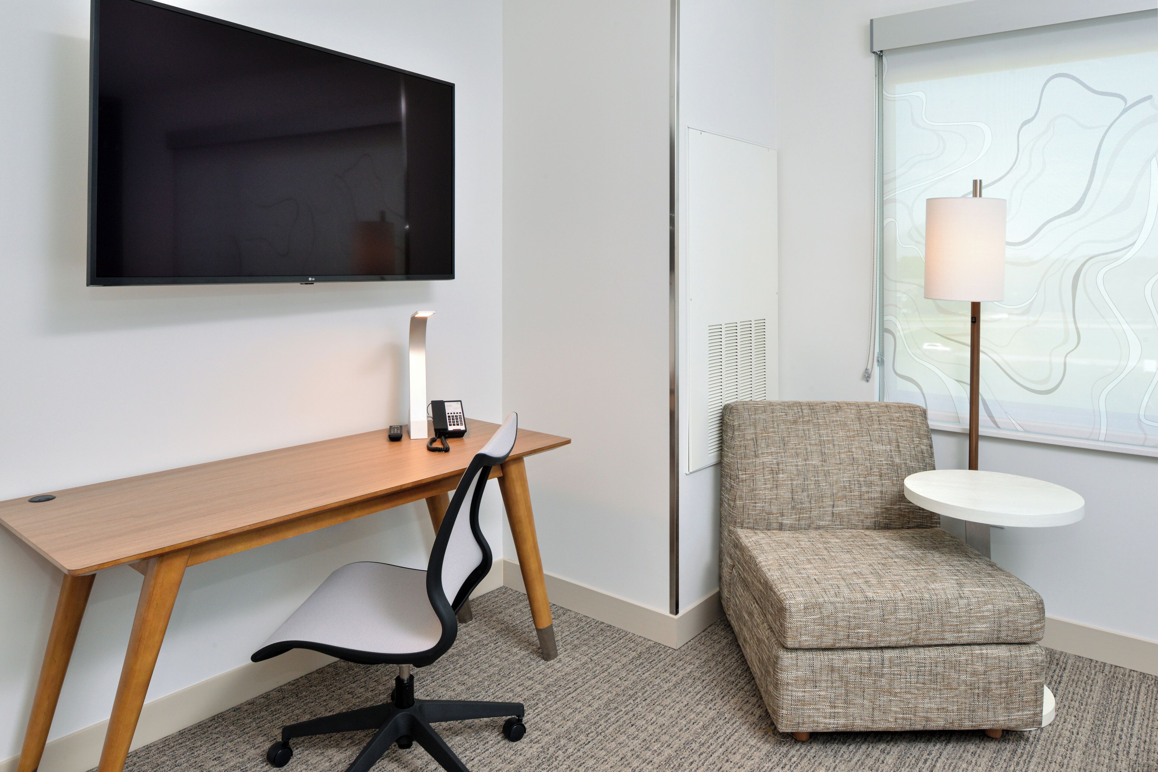 in-room safe, desk, laptop workspace, iron/ironing board