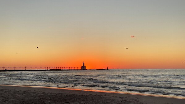 Sun-loungers, beach towels