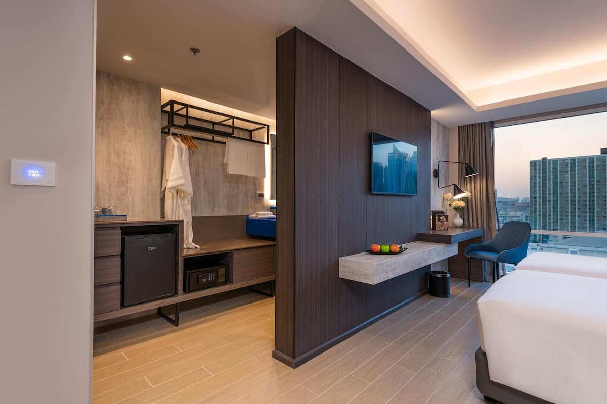 1 habitación, minibar, caja de seguridad en la habitación y escritorio