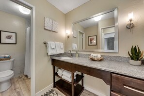 Hair dryer, towels