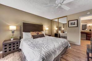 1 bedroom, iron/ironing board, free Internet, bed sheets