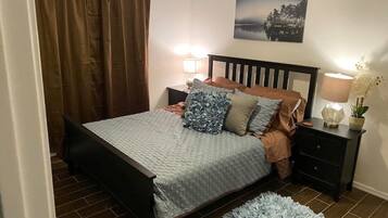 1 bedroom, iron/ironing board, travel crib, free WiFi