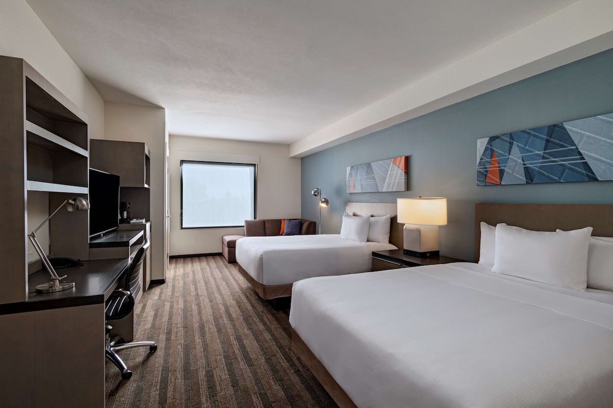 room, 2 queen beds | desk, free wifi, bed sheets