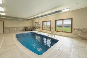 Indoor pool, a heated pool
