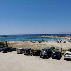 On the beach, white sand