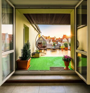 Penthouse | Terrace/patio - 5-stars Apartments - Old Town (Szczecin)