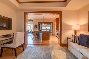 Step through the door into a hallway of warmth and light—where coastal textures, modern art, and ocean views await    - The Resort at Kapalua Bay | Ocean View 3 BR | Car Incl. w/ 6+ Nights | MON-6401 by KBM (Lahaina)