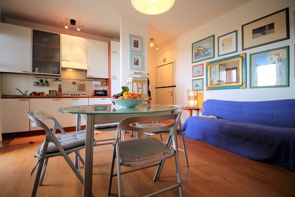 Apartment, 1 Bedroom | Living area | Flat-screen TV
