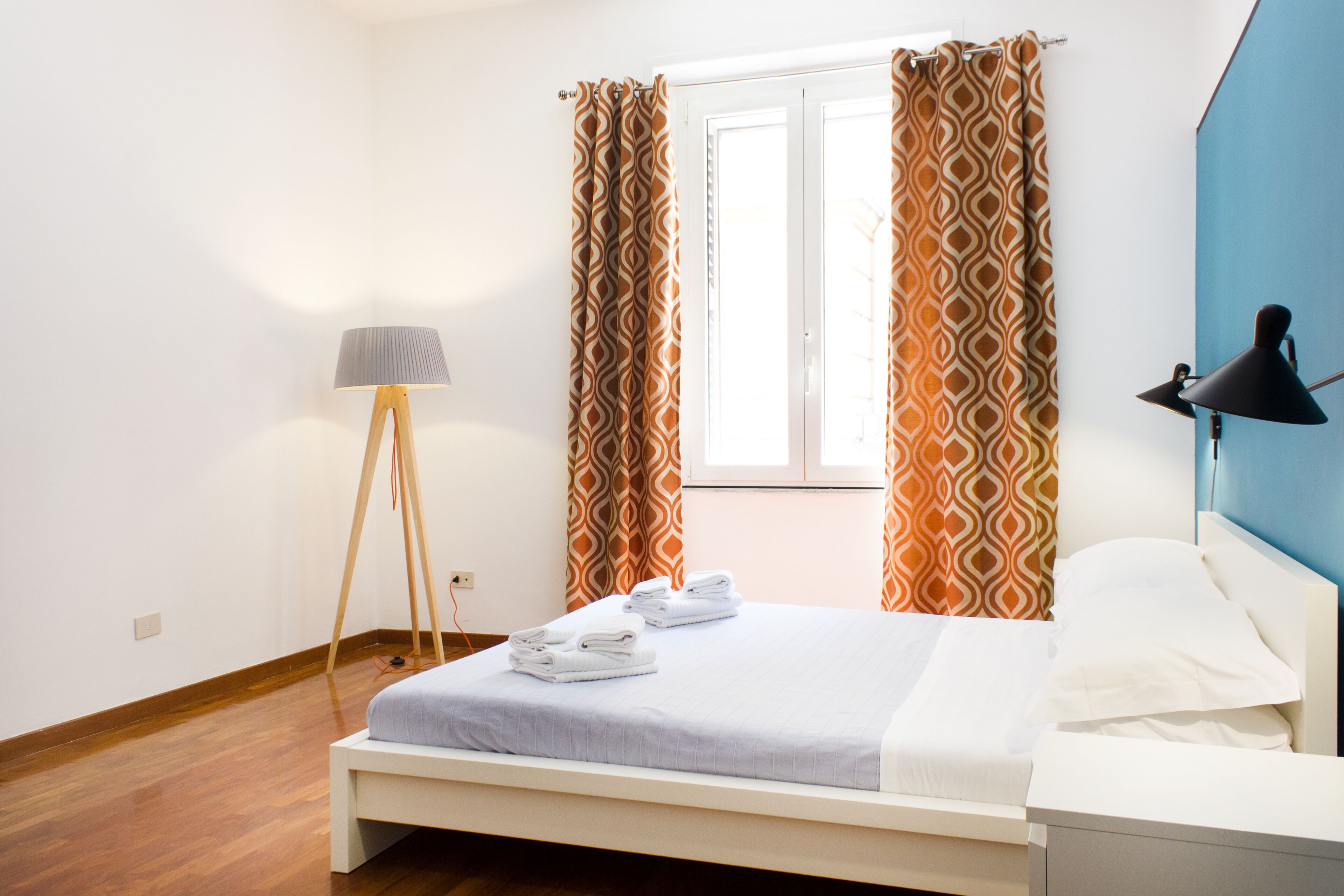 2 bedrooms, blackout curtains, iron/ironing board, free WiFi