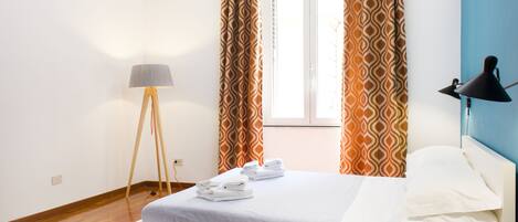 2 bedrooms, blackout curtains, iron/ironing board, free WiFi