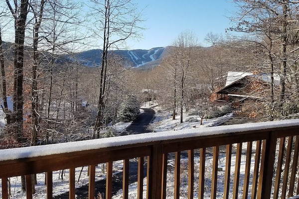 See the slopes from the front deck