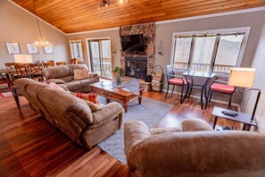 Smart TV, fireplace, video games, Netflix