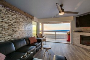 TV connectée, cheminée