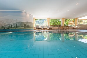 Indoor pool, a heated pool