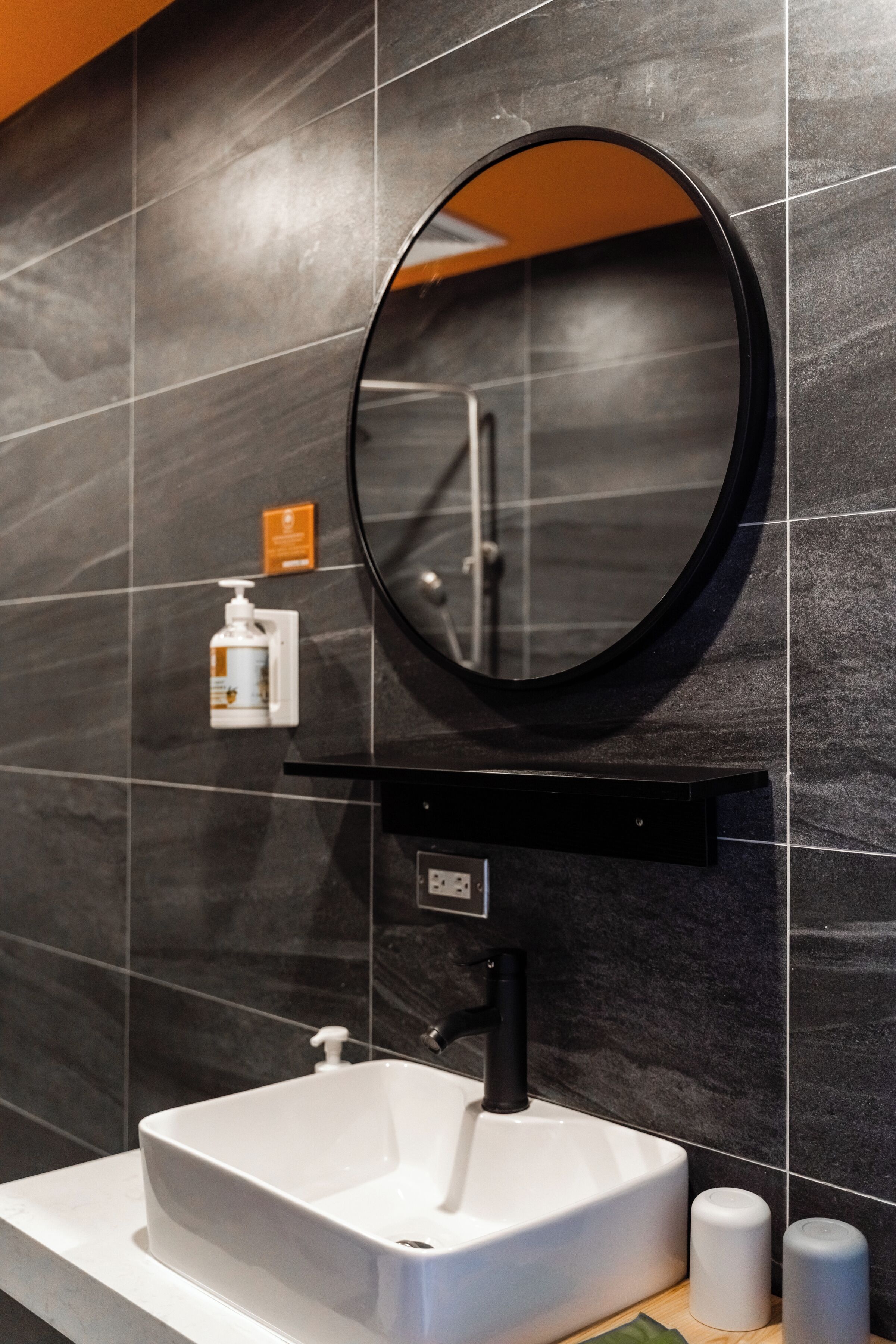 standard double room | bathroom | spring water bathtub, rainfall showerhead, free toiletries, hair dryer