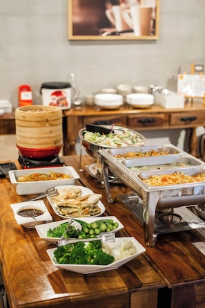 Breakfast meal - YZ Spa house (Jiaoxi)