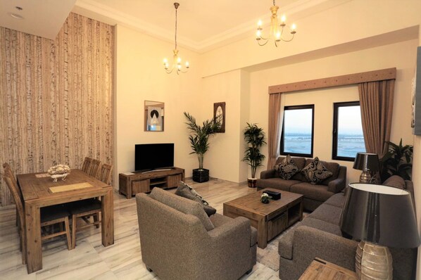 Lägenhet (2 Bedrooms) | Vardagsrum | LED-tv och streamingtjänster