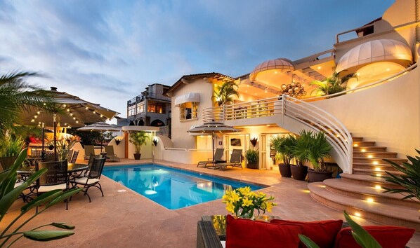 Indoor pool, a heated pool