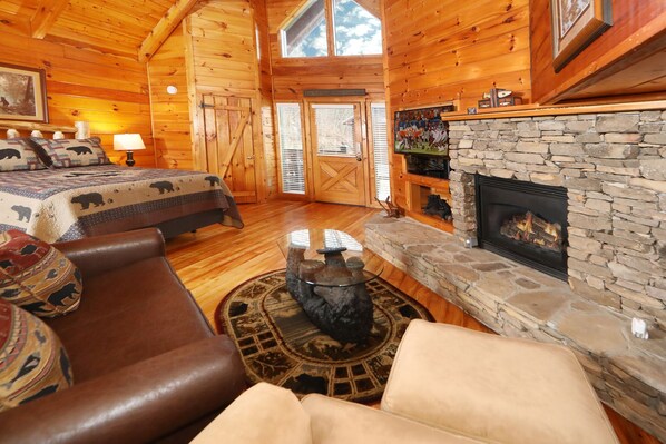 Cabin, Multiple Beds, Hot Tub | 1 bedroom, laptop workspace, iron/ironing board - The Cuddle Hut (Gatlinburg)
