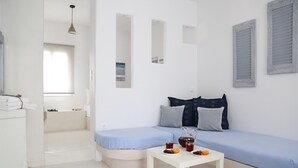 Superior Apartment | Living area - 8 Keys Residence (Paros)