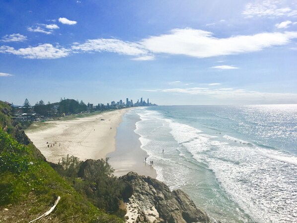 Beach nearby, sun-loungers