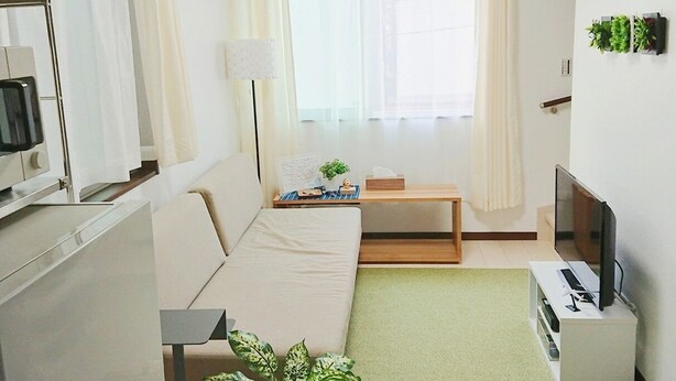 Apartment, 1 Bedroom (201) | Living area | Flat-screen TV - Heian Sedai (Tokyo)
