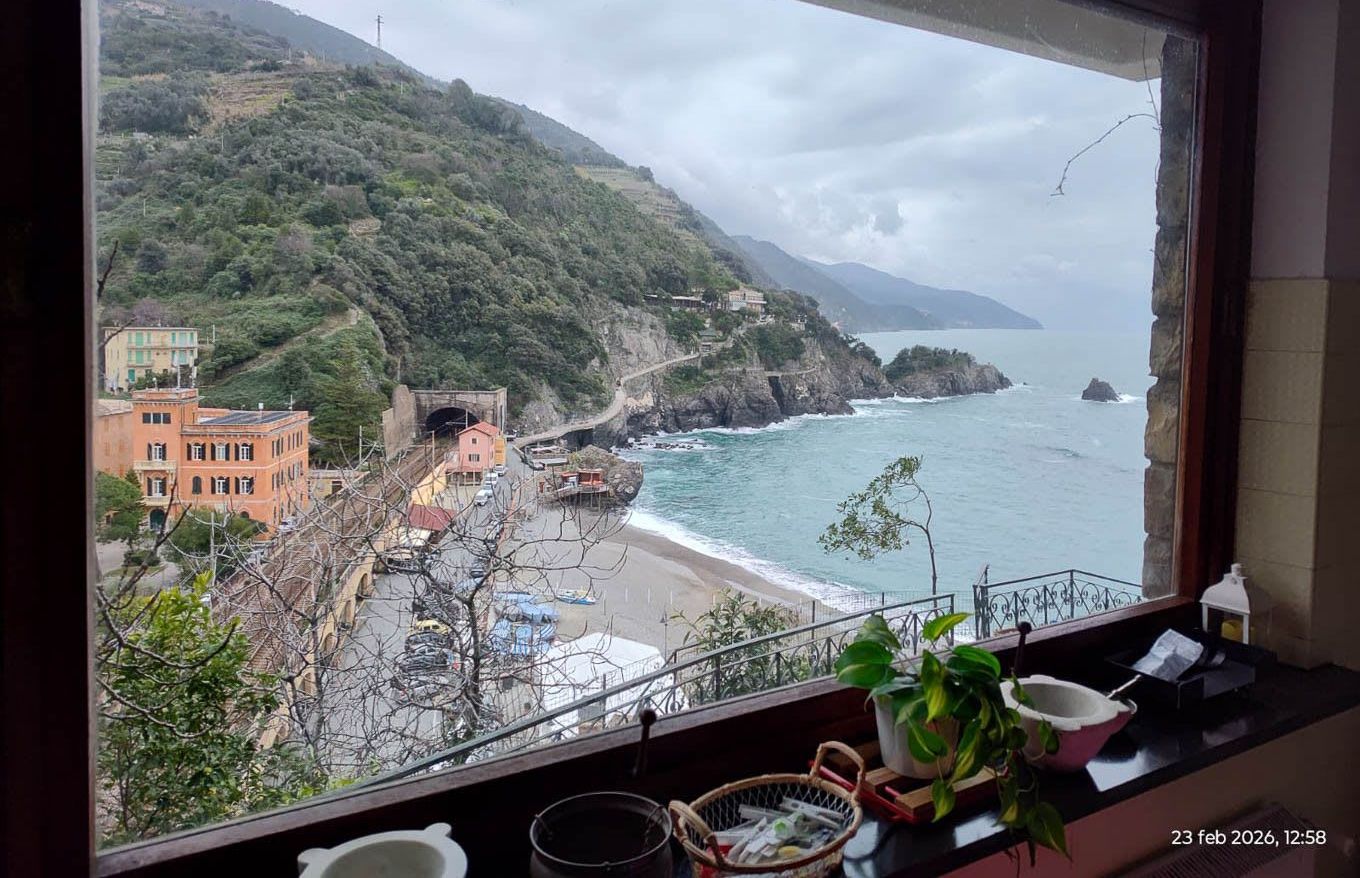 Monterosso bay seen from the window