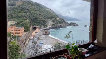 Monterosso bay seen from the window