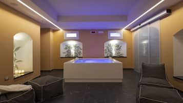 Sauna, boblebad, dampbad, massagebehandlinger
