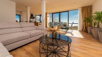 Villa, Private Pool | Living area | Flat-screen TV
