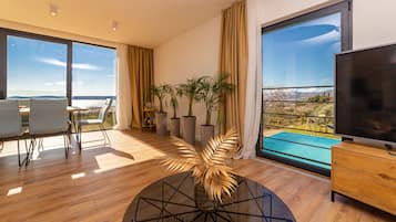 Villa, Private Pool | Living area | Flat-screen TV