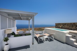 Superior-Suite, Meerblick (heated plunge pool, jacuzzi) | Eigener Pool