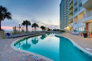 Indoor pool, outdoor pool - Oceanfront Penthouse, corner unit, lots of amenities+Free Attraction Tickets! (North Myrtle Beach)