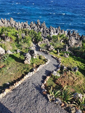Experience the rugged shoreline and scenic ocean views from this picturesque coastal setting.