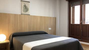Desk, free WiFi, bed sheets