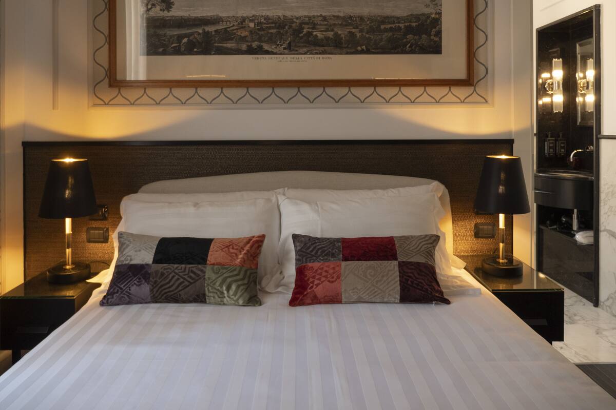 Deluxe-Doppelzimmer (Meridio) | Hochwertige Bettwaren, Daunenbettdecken, Pillowtop-Betten, Minibar