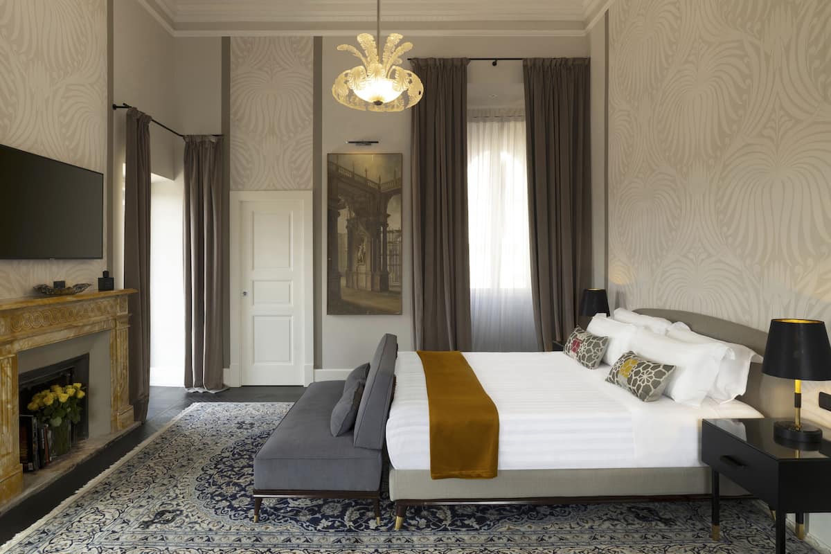 Panorama studio suite (Tramonto) | Luxe beddengoed, donzen dekbedden, pillowtop-bedden, een minibar