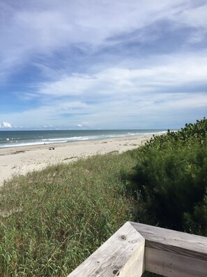 In Strandnähe, Liegestühle, Strandtücher
