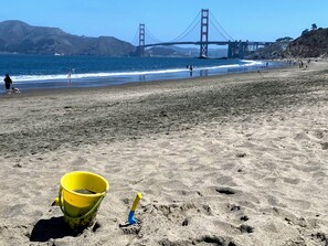 Beach nearby, beach towels