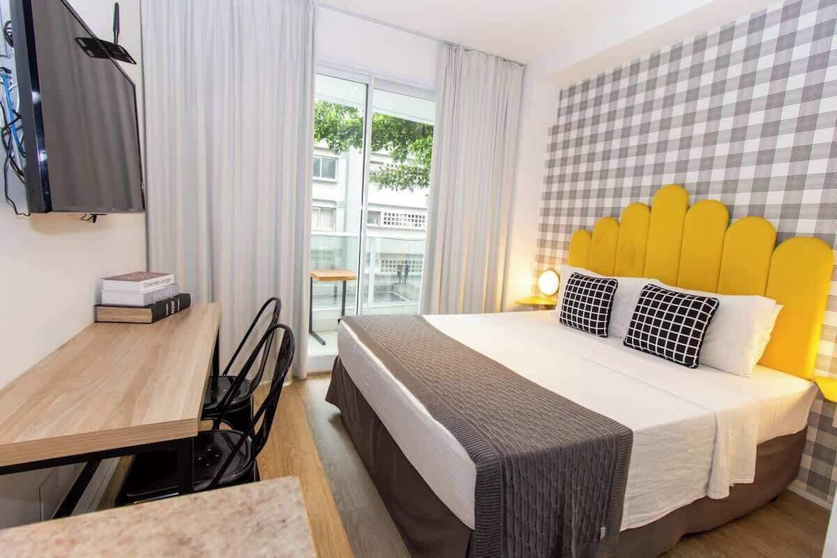 Standard Studio (559815) | Premium bedding, desk, laptop workspace, blackout drapes